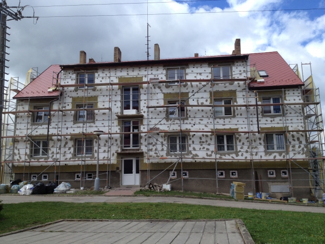 Rekonstrukce bytového domu v Českých Budějovicích